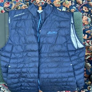 Peter Millar golf vest from Sea Island.